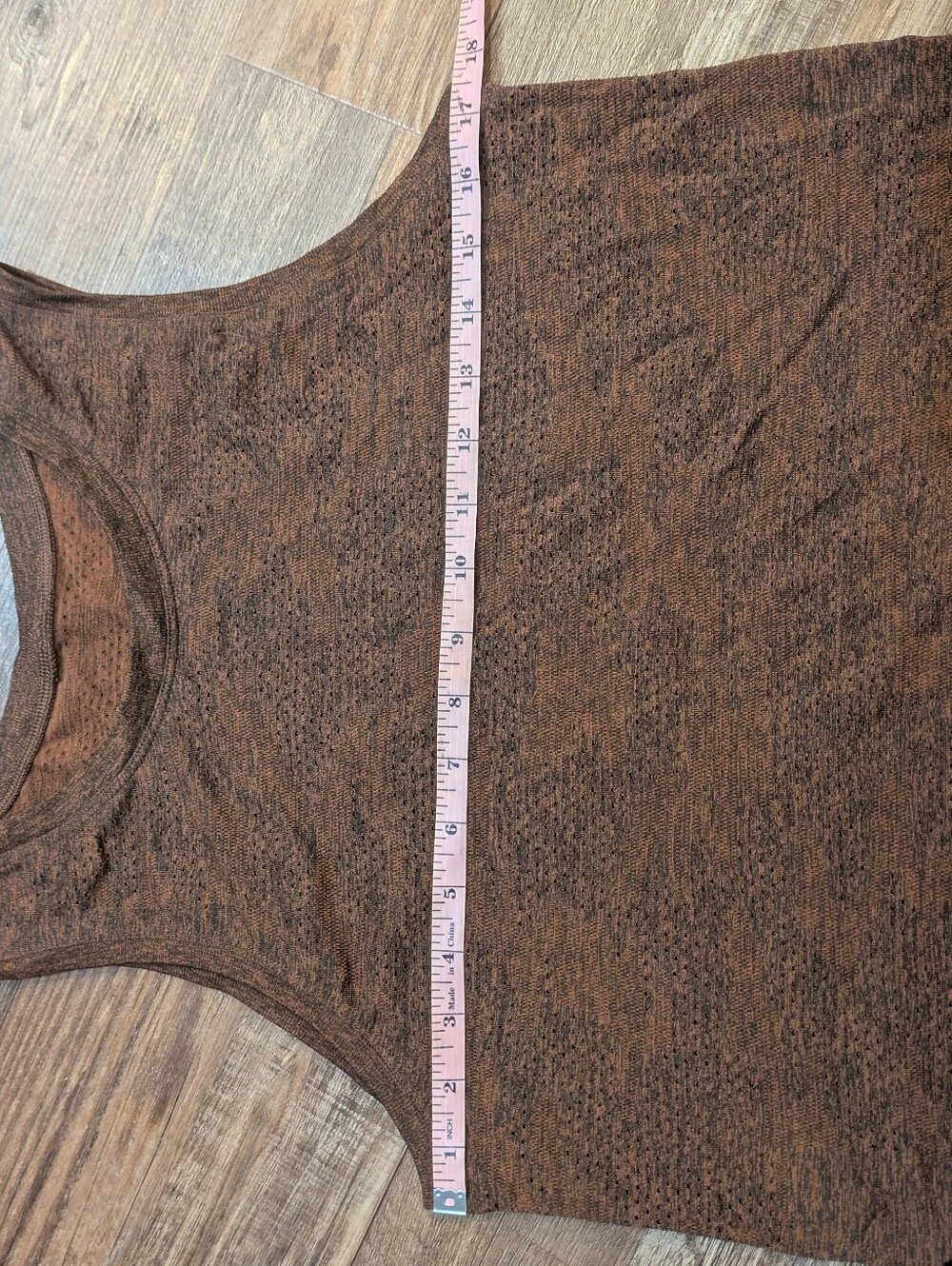 Lululemon Train to Be Tank Camo Dot Camo Dark Terracotta/Black Sz 6 - Picture 12 of 13
